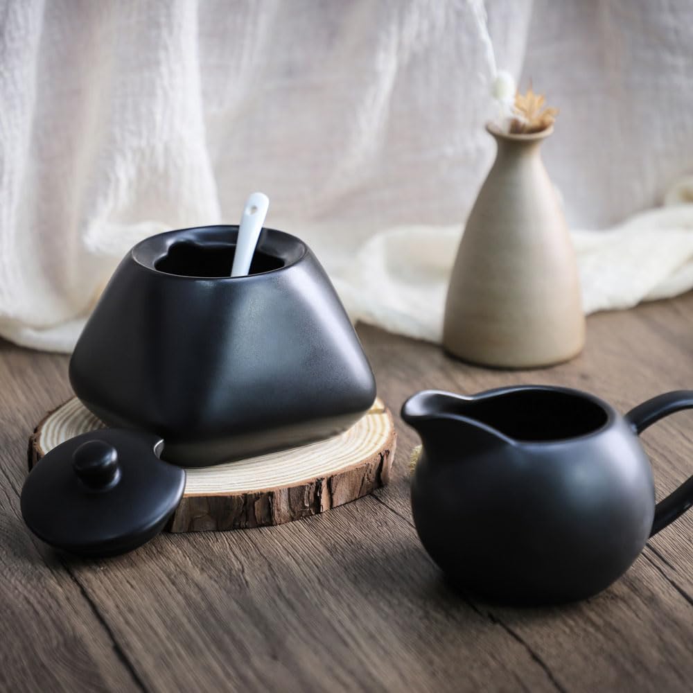 Matte Ceramic Simple Creamer with Handle, Small Coffee Milk